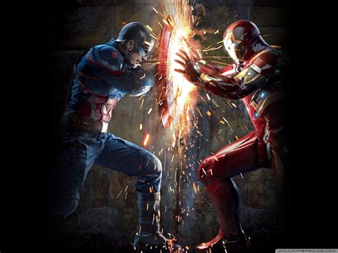 Captain America Vs Iron Man Wallpapers Top Free Captain America Vs