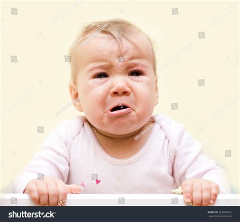 Portrait Crying Baby Girl Stock Photo 123688993 Shutterstock