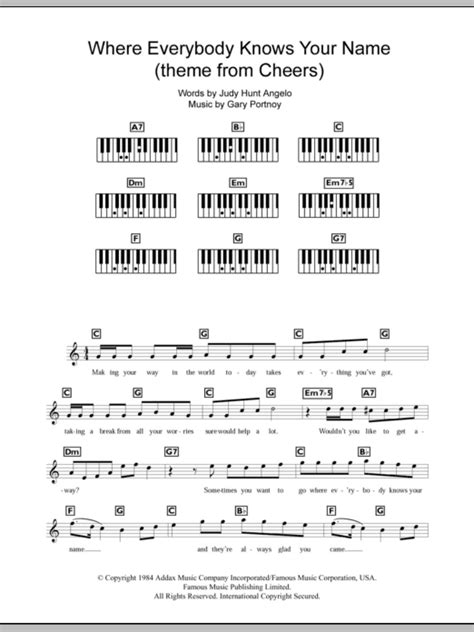 #everybody_say_free_fire | 993 people have watched this. Where Everybody Knows Your Name Sheet Music | Gary Portnoy ...