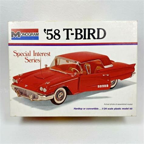 Monogram 58 T Bird Special Interest Series From 1974 Factory Model Kit