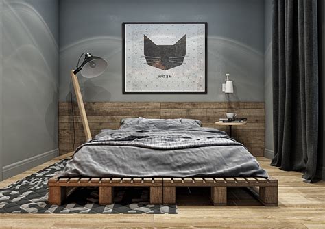 Home Designing Industrial Style Bedroom Design The