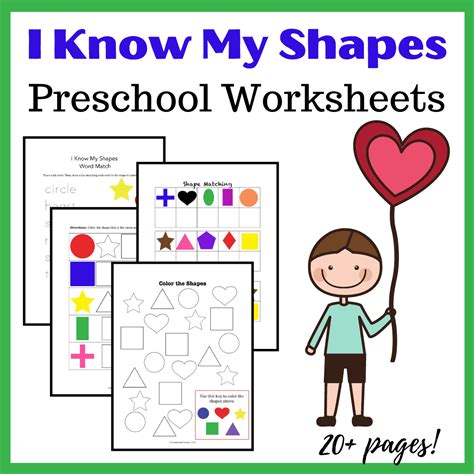 Free I Know My Shapes Printable For Preschoolers