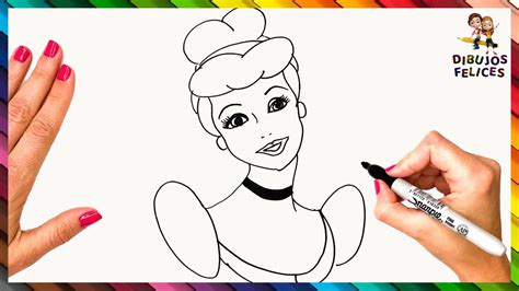 Cómo Dibujar A Cenicienta Paso A Paso 👸🏼🩰 Dibujos Para Niños Youtube