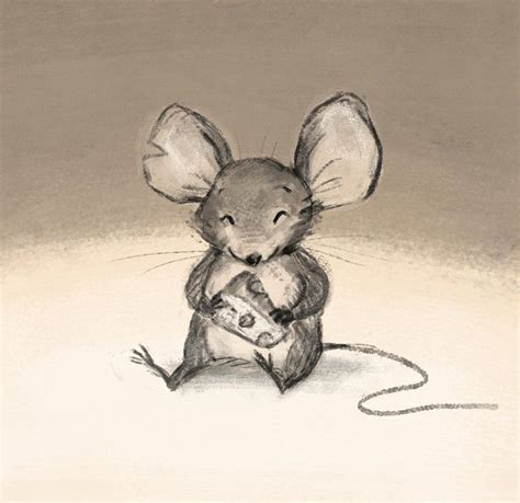 Cute Mouse Mouse Illustration Kitten Drawing Cute Drawings
