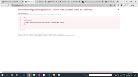 Reactjs How To Solve For Unhandled Rejection Typeerror Cannot Hot Sex