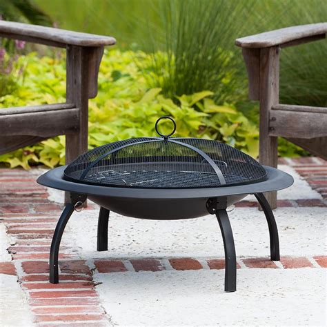 Folding portable fire pit hand warmer stove charcoal rack wood fire stand. Folding Fire Pit, 22" - Fire Sense 60873 - Fire Pits ...