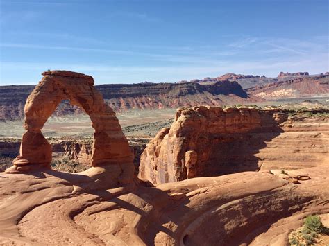 Delicate Arch Landmark At Arches National Park In Southern Utah April