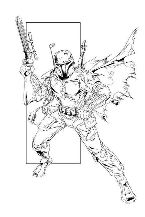 Take an interest in how these characters attract a child. Boba Fett Coloring Page at GetColorings.com | Free ...