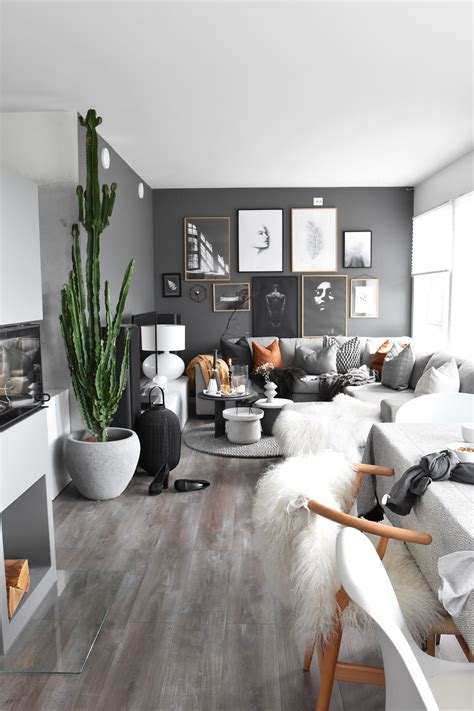 Gray black living room interior design ideas. 10 Fall Trends: The Season's Latest Ideas | Decoholic ...