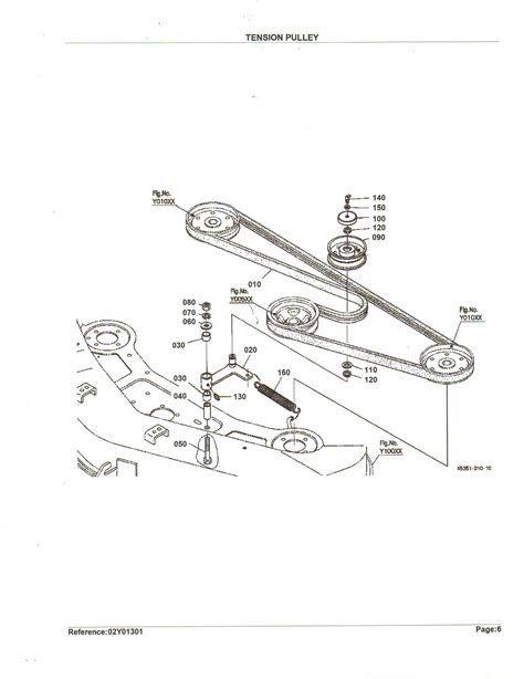 Need Diagram For Replacing Belt On Mr4800 Kubota Mower Deck Thank You