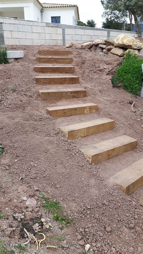 Pin On Garden Design Ideas Sloped Backyard Landscaping Garden Stairs