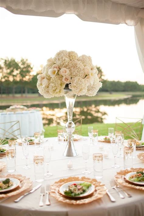 Stunning Rose Gold Texas Wedding White Floral
