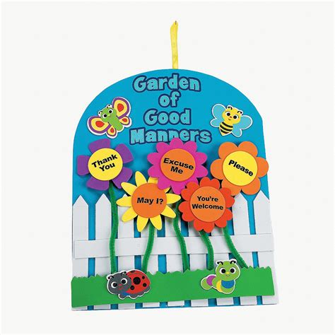 “garden Of Good Manners” Sign Craft Kit Could