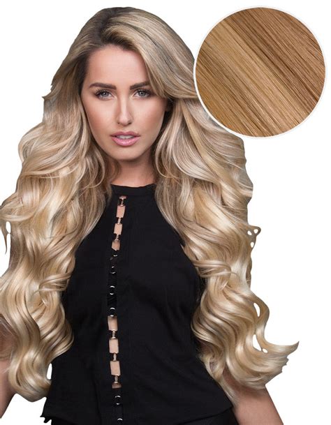 20 Blonde Hair Extensions 20 Inch 427 Brownblonde Wavy Clip In
