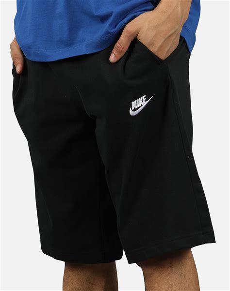 Nike Cotton Nsw Jersey Club Shorts In Black For Men Lyst