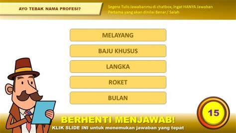 Seri 13: Powerpoint Ice Breaking Games Kelas Online Seri 2 DETEKTIF KUMIS - Ayo Tebak PROFESI