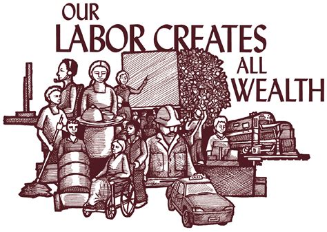 Our Labor Creates All Wealth - Poster Art for Justice - RLM Art Studio