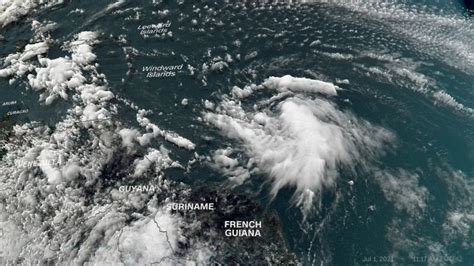 Tropical Storm Elsa To Track Through The Carribean Nearing Florida