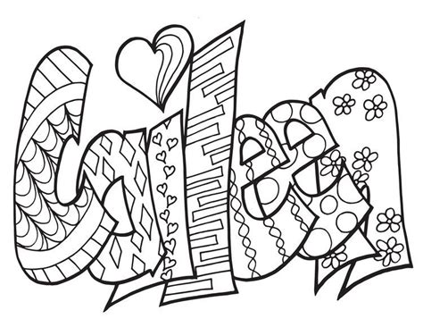 Caileen Classic Stevie Doodle Free Coloring Page — Stevie Doodles