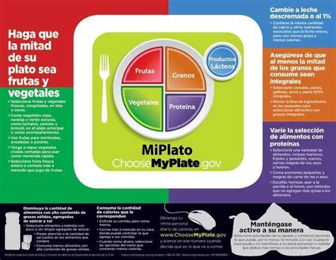 Usda Myplate Spanish Handouts Nutrition Education Visualz