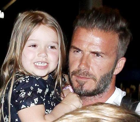 David Beckham Teaches His Daughter Harper Seven How To Ride A Bicycle