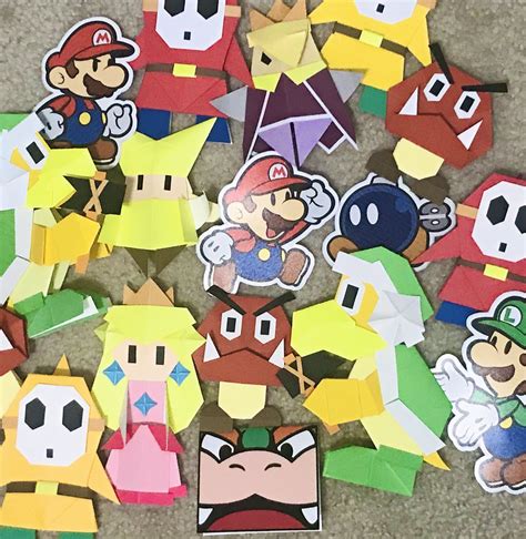 Make Paper Mario The Origami King Characters Paper Mario Origami