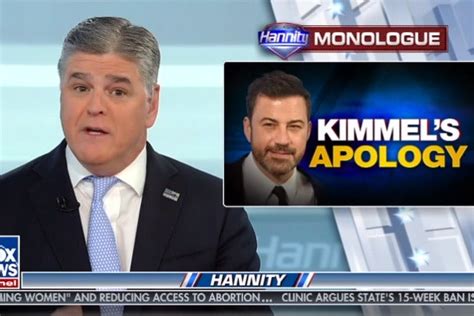 hannity invites kimmel to his show threatens to air more lowlights if unfair attacks
