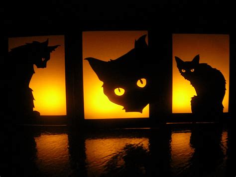 Black Cat Halloween Luminaries Set Of 3 Party