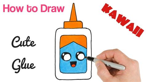 How To Draw A Glue Cute School Stuff Drawings Back To School