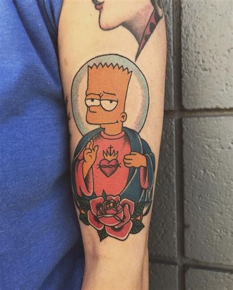 St Bart Simpson By Micah Caudle American Tattoo Vista Ca Tatoo