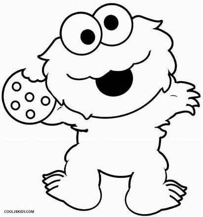 Cookie Monster Printable Coloring Pages Tv Monsters