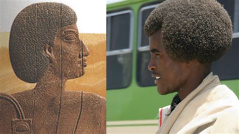 The modern short combover is a popular hairstyle choice. Ancient Egyptian and modern Afar man | Egyptian people ...