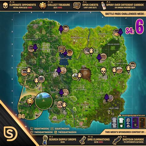 Cheat Sheet Map For Fortnite Battle Royale Season 6 W Vrogue Co