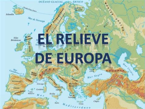 Clase De 6ºa El Relieve De Europa