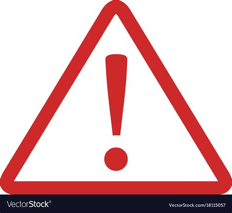 Warning Sign Icon Simple Royalty Free Vector Image