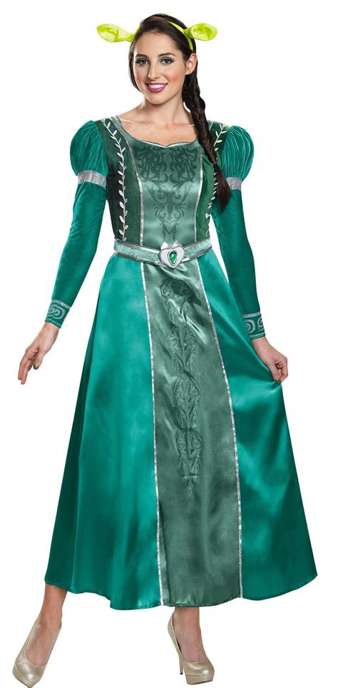 Fiona Deluxe Adult Women Costume Shrek Movie Disguise 86360 Green Gown Halloween Plus Size