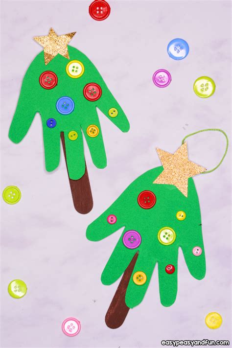 Handprint Christmas Tree Christmas Craft For Kids Or A Diy Ornament