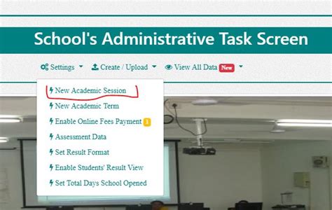 How To Set A New Academic Session On My School App Dashboard Easytime