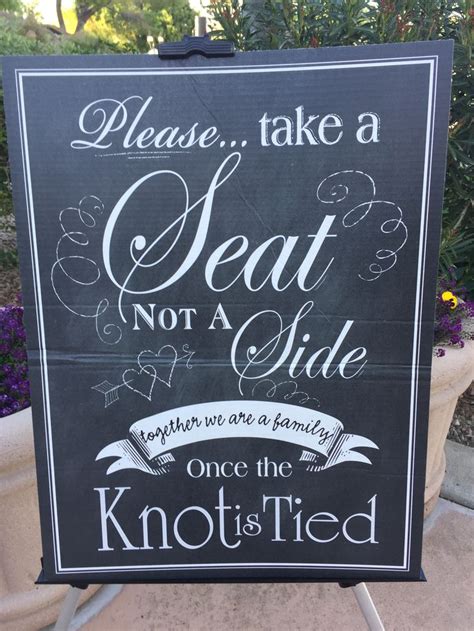 Another Great Sign To Tell Your Guests They Can Sit Anywhere At Your Wedding Chalkboard Quote