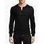 Rag & Bone Garrett Thermal Long Sleeve Henley Shirt In Black For Men  Lyst