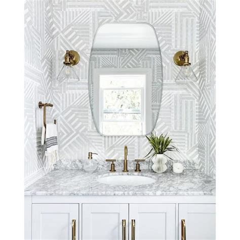 Decor Wonderland 24 In W X 32 In H Frameless Oval Beveled Edge Bathroom Vanity Mirror In