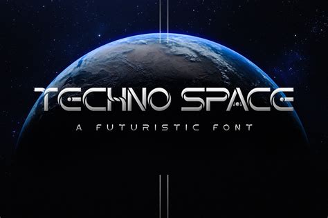 Techno Space Futuristic Font By Peterdraw