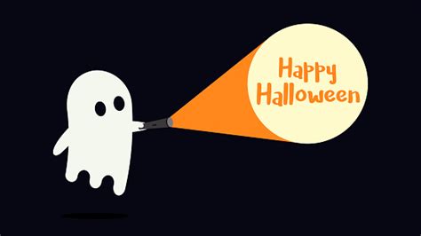 Cute Ghost Character Just Found The Happy Halloween
