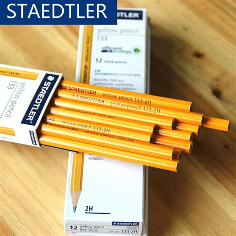 Germany Staedtler 133 Hexagonal Yellow Standard Pencil 2hhb2b 12pcs
