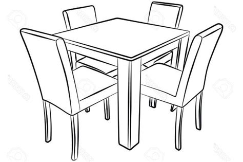 Table And Chair Sketch At Explore Collection Of