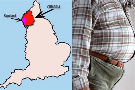 england s fattest places copeland is most overweight borough while cumbria is most obese