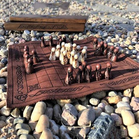 Hnefatafl Viking Chess Set Viking Chess Board Game Authentic