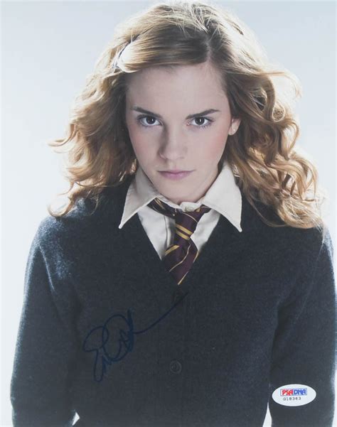 Emma Watson Signed Harry Potter 8x10 Photo Psa Coa Pristine Auction