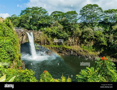 Hawaii Rainbow Falls In Hilo Wailuku River State Park Stock Photo Alamy