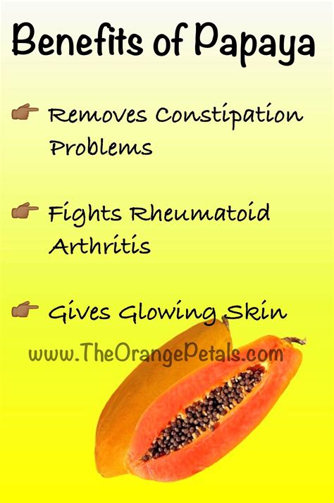 Top 10 Benefits of Papaya - theorangepetals | Fruit benefits, Papaya, Vegetable benefits